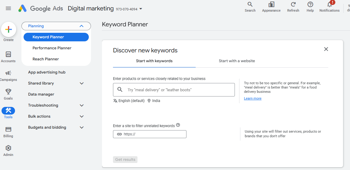 Ahrefs vs Google Keyword Planner Comparison