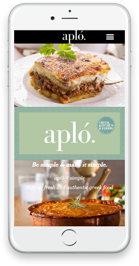 Aplofoods mobile view